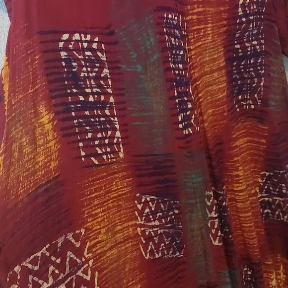 Vintage Midi Dress Multicolored Bohemian Boho Embroidered Beadwork O/S - Picture 5 of 7